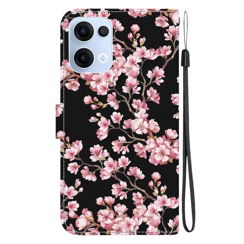 Etui Folio Do Oppo Reno 13 5g Kwiaty Śliwy