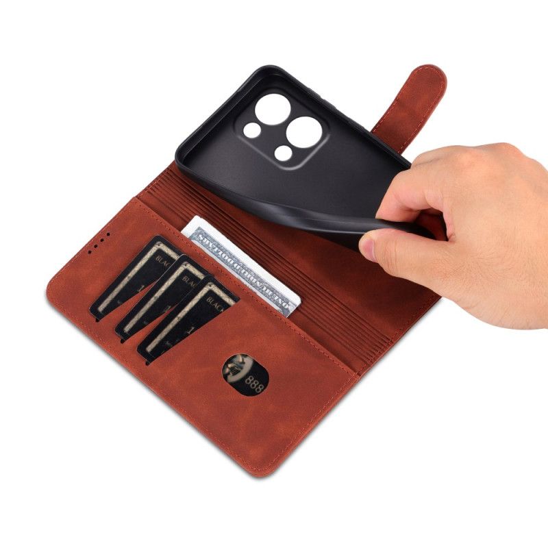 Etui Folio Oppo Reno 13 5g Efekt Skóry Azns Etui Ochronne