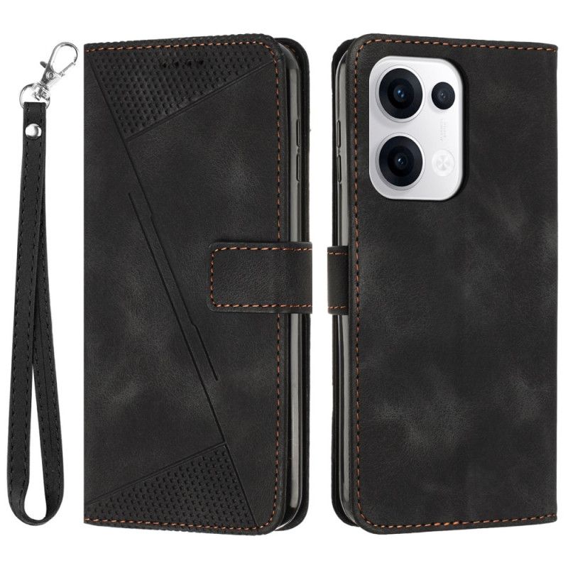 Etui Folio Oppo Reno 13 5g Geometryczne Linie Etui Ochronne