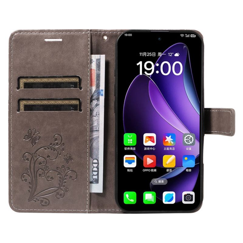 Etui Folio Oppo Reno 13 5g Gigantyczne Motyle Etui Ochronne