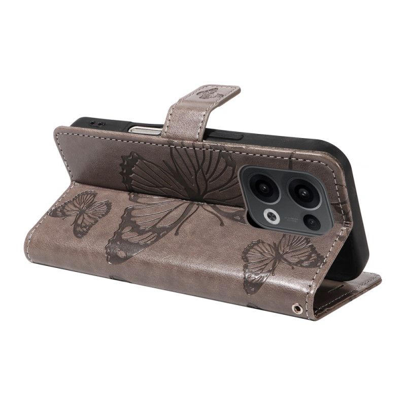 Etui Folio Oppo Reno 13 5g Gigantyczne Motyle Etui Ochronne