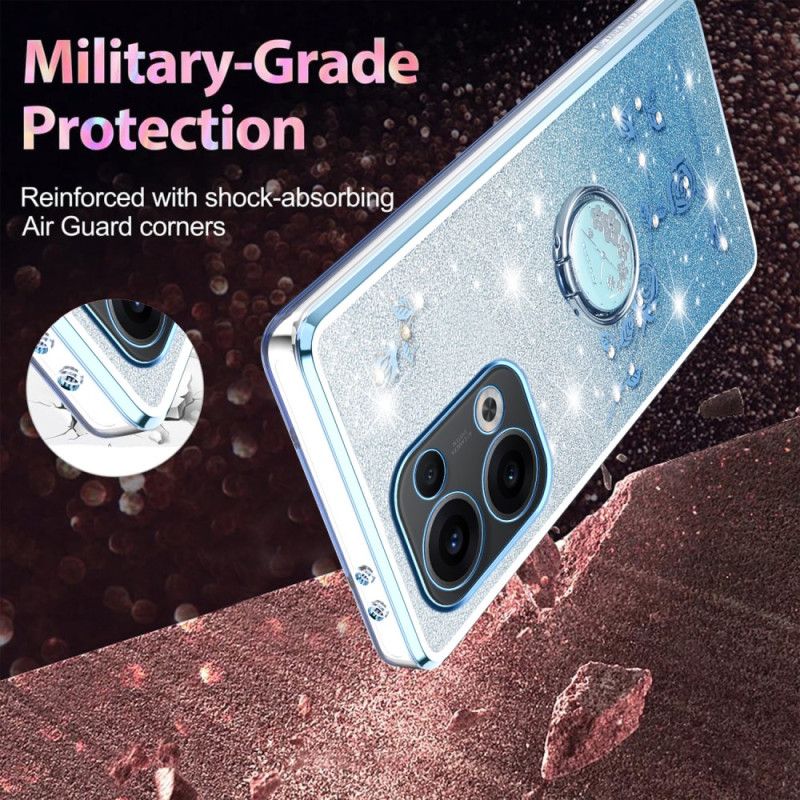 Etui Oppo Reno 13 5g Mocowanie W Kształcie Pierścienia Z Kryształkami Etui Ochronne