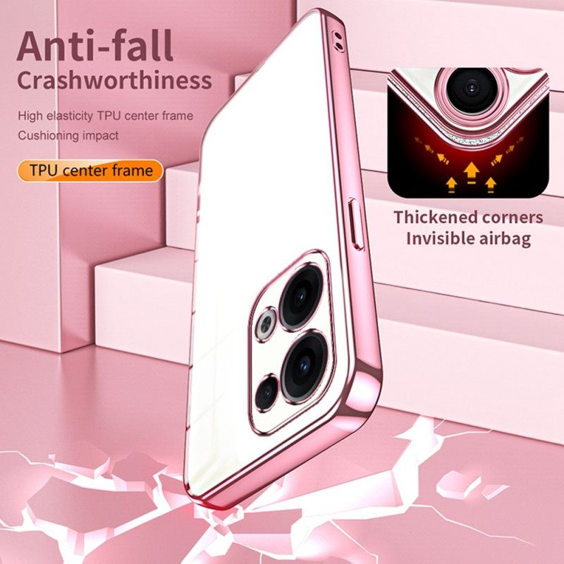 Etui Oppo Reno 13 5g Oprawka Z Efektem Metalu Etui Ochronne