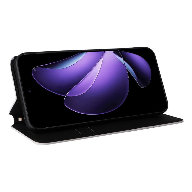 Flip Kotelot Oppo Reno 13 5g Etui Na Telefon Trójwymiarowe Diamenty