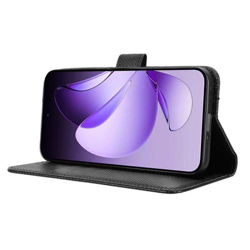 Skórzany Futerał Oppo Reno 13 5g Etui Na Telefon Kropki Na Pasku