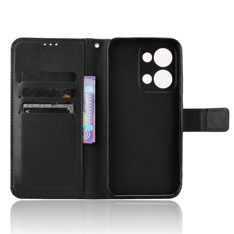 Skórzany Futerał Oppo Reno 13 5g Etui Na Telefon Kropki Na Pasku