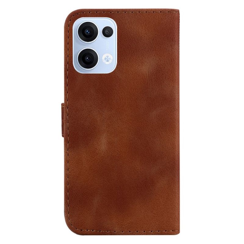 Skórzany Futerał Oppo Reno 13 5g Etui Na Telefon Wzór 7