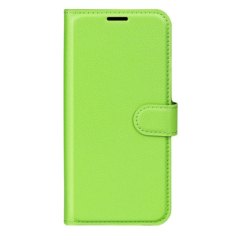 Etui Folio do Xiaomi 13 Klasyczna Sztuczna Skóra Liczi