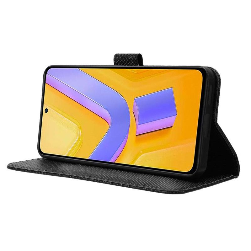 Etui Folio Do Vivo V40 Se 5g Tekstura Diamentów