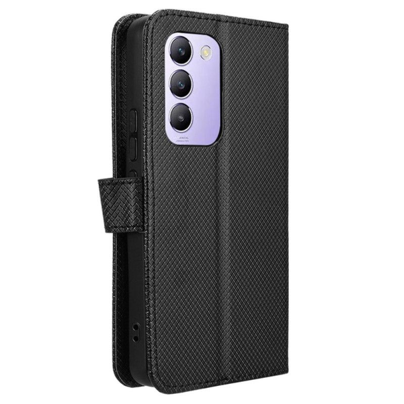 Etui Folio Do Vivo V40 Se 5g Tekstura Diamentów