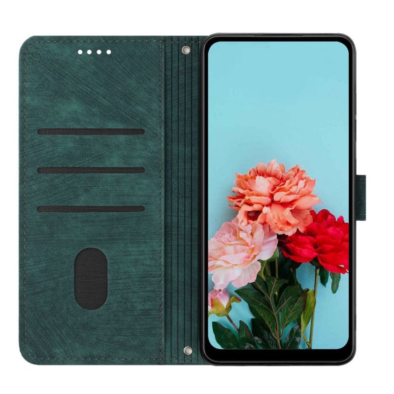 Etui Folio Vivo V40 Se 5g Design Retro Etui Ochronne