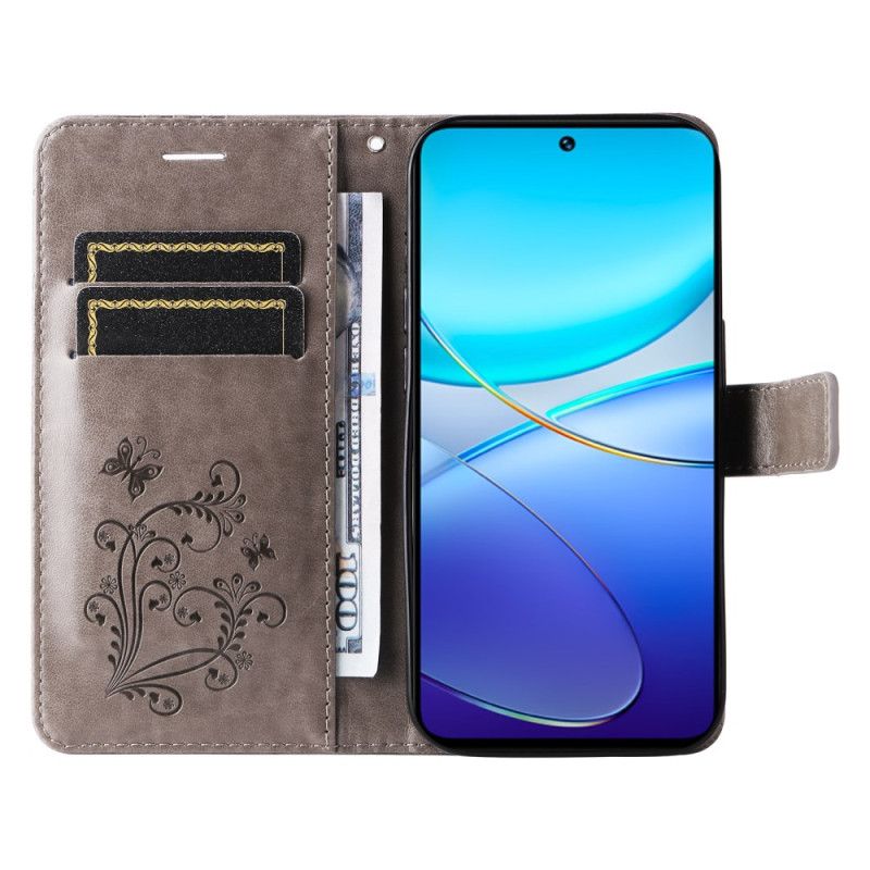 Etui Folio Vivo V40 Se 5g Gigantyczne Motyle Etui Ochronne