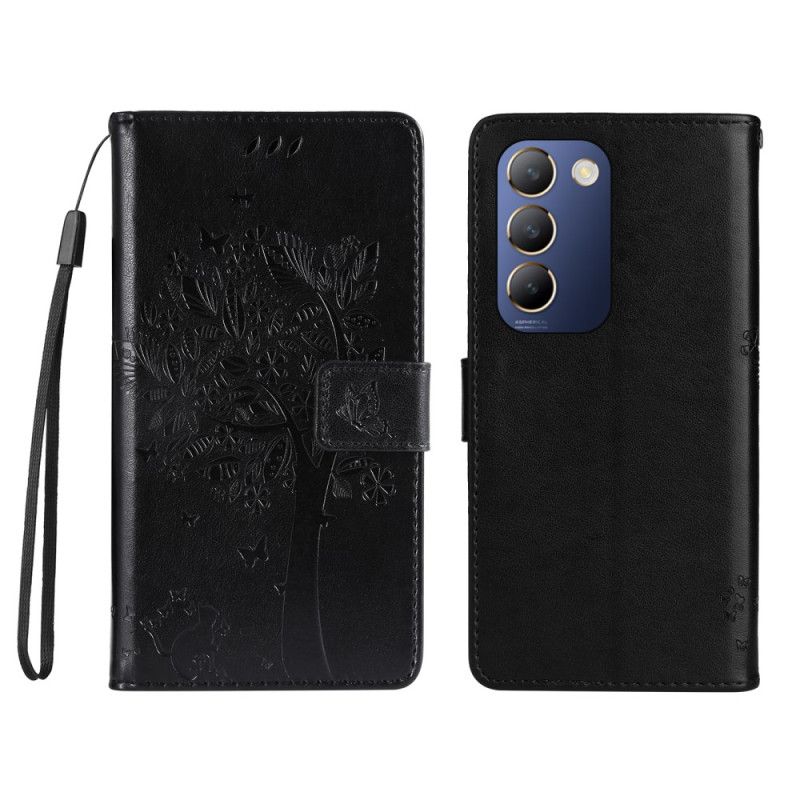 Pokrowce Vivo V40 Se 5g Drzewo I Kot