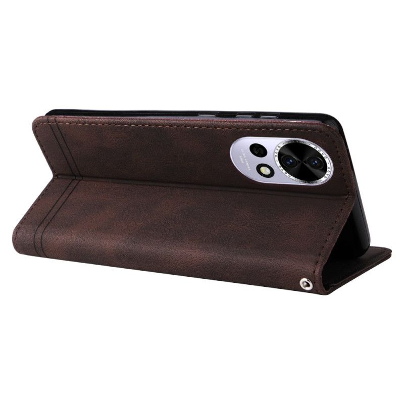 Obudowa Huawei Nova 13 Etui Na Telefon Pasek I Nit W Stylu Vintage