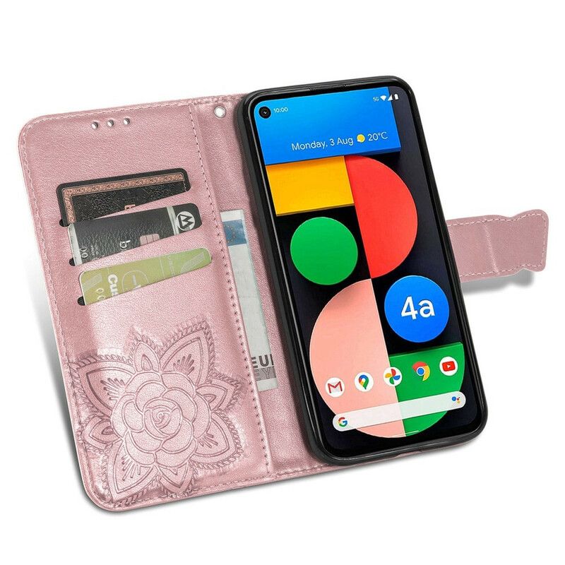 Etui Folio Google Pixel 5a 5g Pół Motyli Etui Ochronne