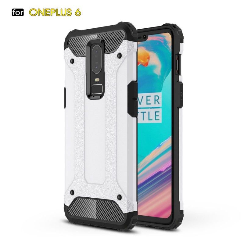 Etui OnePlus 6 Czerwony Czarny Ocalały