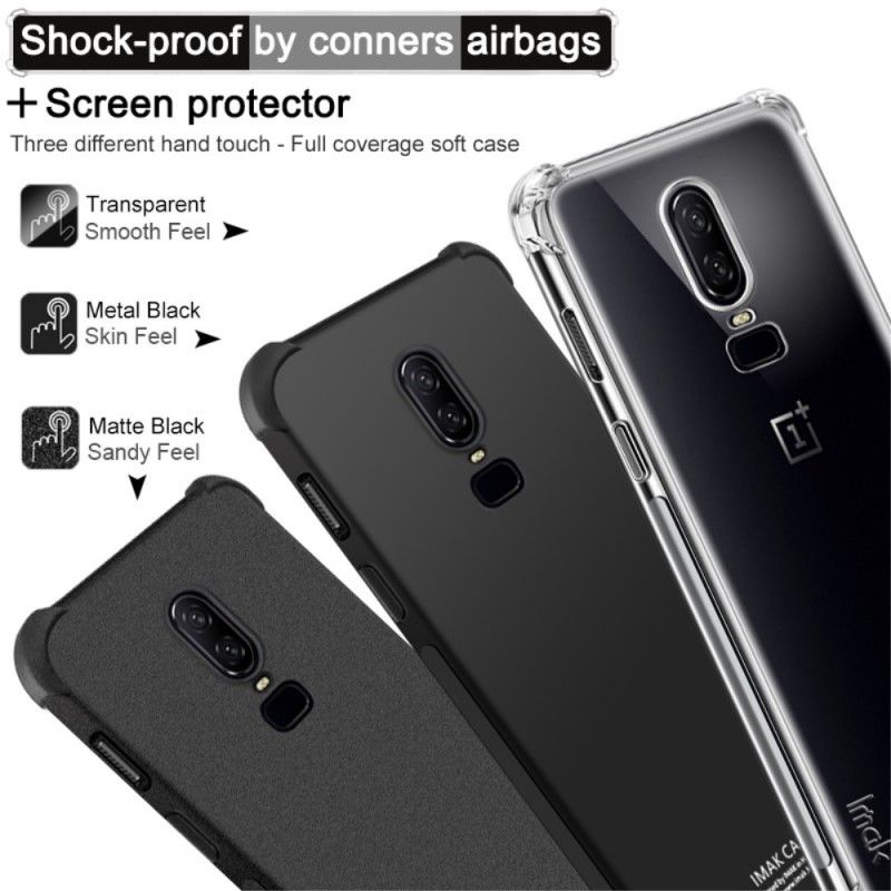 Futerały OnePlus 6 Przezroczysty Etui na Telefon Imak Czuć Na Skórze