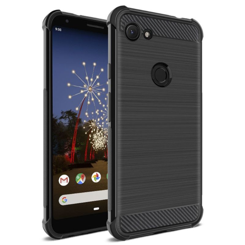 Etui Google Pixel 3A XL Szczotkowane Włókno Węglowe Imak Etui Ochronne