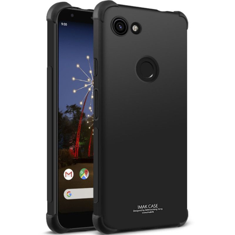 Futerały Google Pixel 3A XL Szary Czarny Etui na Telefon Imak Jedwabisty