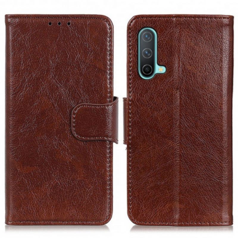 Etui Folio Oneplus Nord Ce 5g Dwoina Skóra Nappa Etui Ochronne