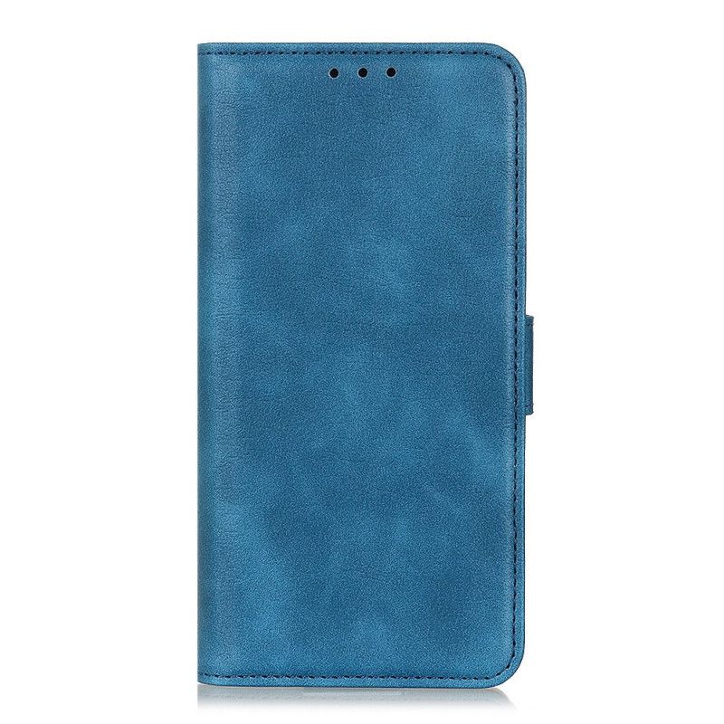 Etui Folio Huawei P Smart Plus 2019 Czerwony Czarny Efekt Delikatnej Skóry Etui Ochronne