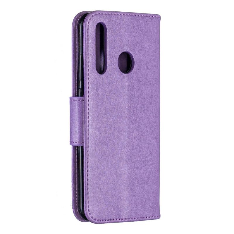 Etui Folio Huawei P Smart Plus 2019 Granatowy Szary Motyle W Locie Ze Stringami