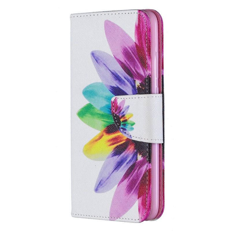 Etui Folio Huawei P Smart Plus 2019 Kwiat Akwareli Etui Ochronne