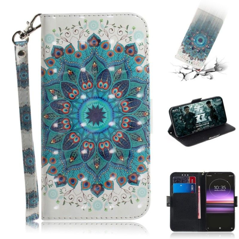 Etui Folio Sony Xperia 1 Mistrzowska Mandala Ze Stringami