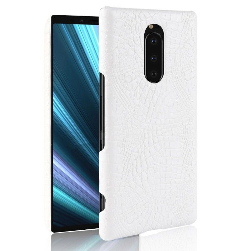 Etui Sony Xperia 1 Efekt Skóry Krokodyla