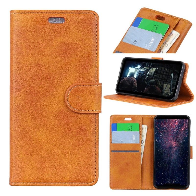 Obudowa Sony Xperia 1 Etui na Telefon Efekt Skóry Matowej Retro