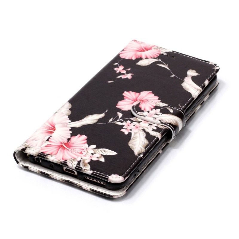 Etui Folio Xiaomi Redmi Note 5 Różowe Kwiaty