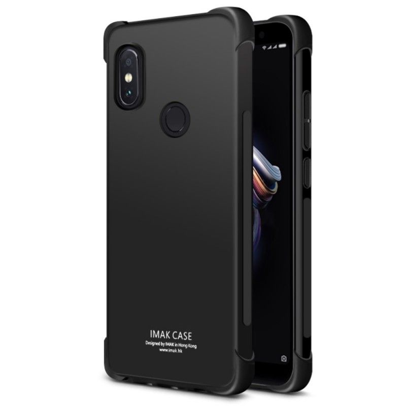 Etui Xiaomi Redmi Note 5 Czarny Imakowe Odczucie Skóry