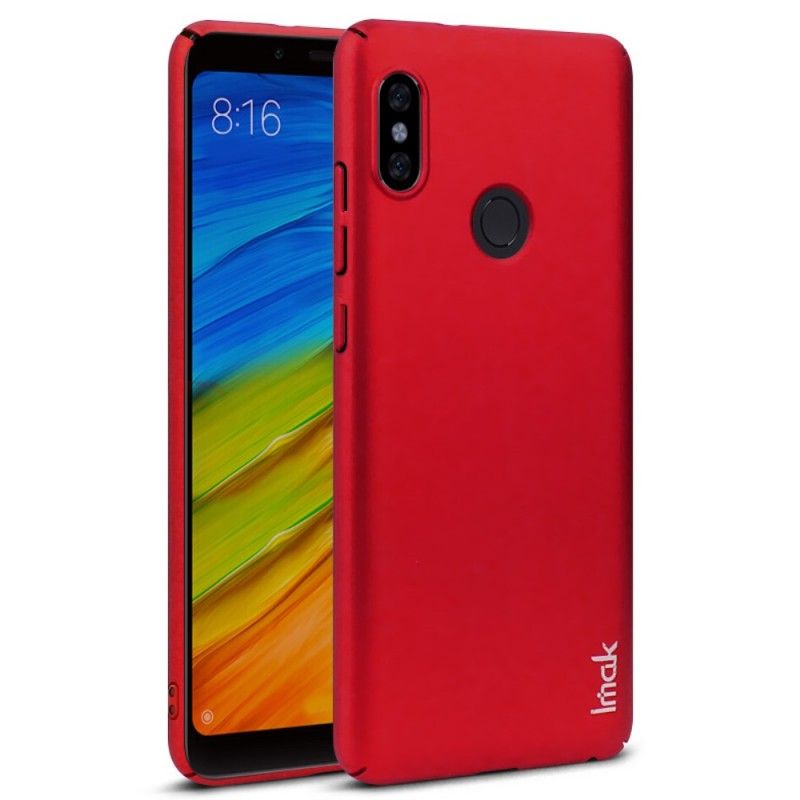 Etui Xiaomi Redmi Note 5 Różowe Złoto Czerwony Seria Jedwabna