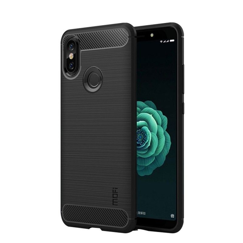 Futerały Xiaomi Redmi Note 5 Szary Czarny Etui na Telefon Szczotkowane Włókno Węglowe