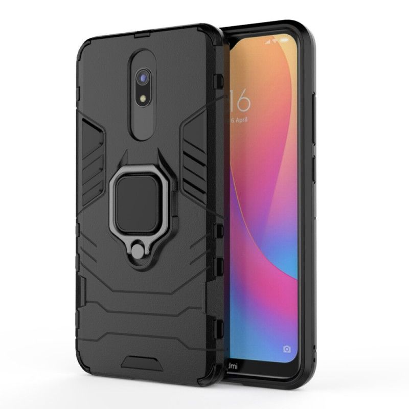 Etui Xiaomi Redmi 8A Czerwony Czarny Pierścień Oporowy