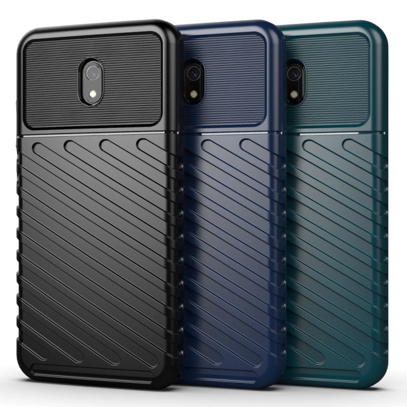 Etui Xiaomi Redmi 8A Zielony Czarny Seria Grzmotów Etui Ochronne