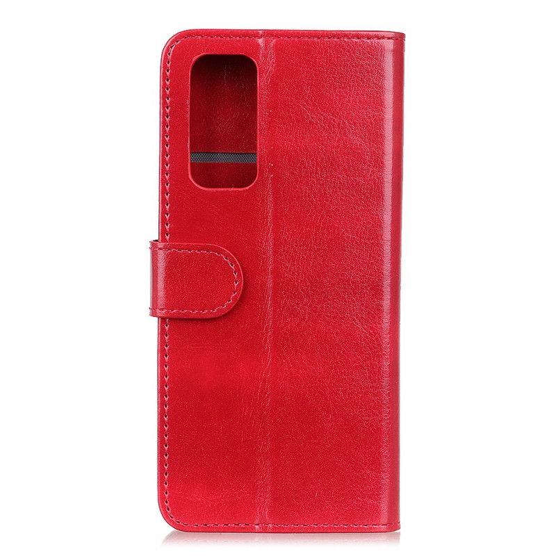 Etui Folio Samsung Galaxy A72 4G / A72 5G Czerwony Czarny Zamrożona Finezja Etui Ochronne