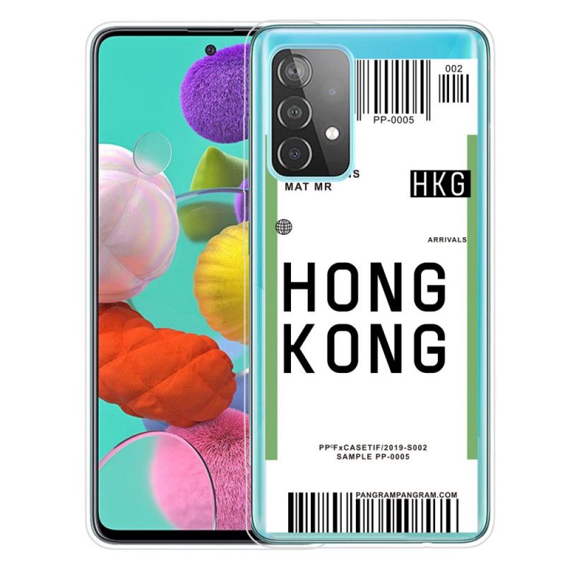 Etui Samsung Galaxy A72 4G / A72 5G Karta Pokładowa Do Hongkongu Etui Ochronne