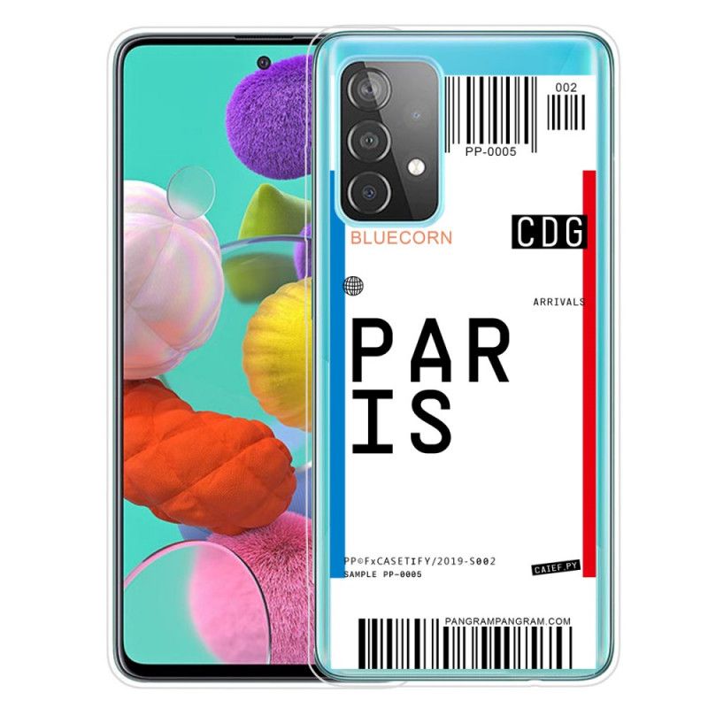 Etui Samsung Galaxy A72 4G / A72 5G Karta Pokładowa Do Paryża