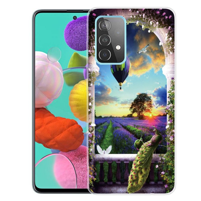 Etui Samsung Galaxy A72 4G / A72 5G Wąż Do Balonu Na Gorące Powietrze Etui Ochronne