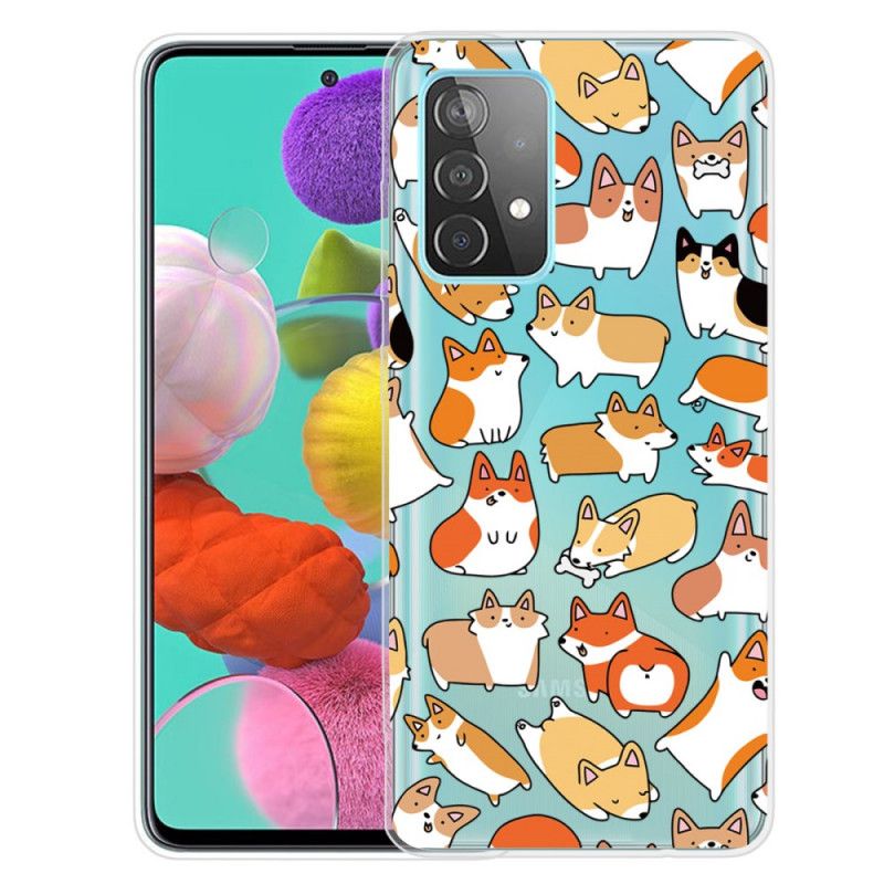 Etui Samsung Galaxy A72 4G / A72 5G Wiele Psów Etui Ochronne