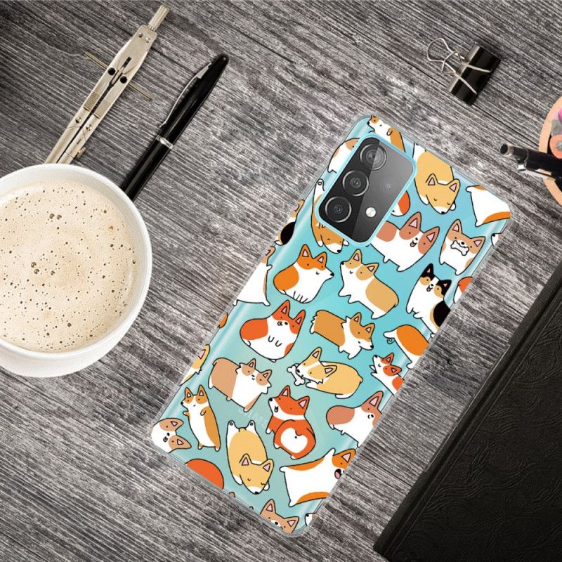 Etui Samsung Galaxy A72 4G / A72 5G Wiele Psów Etui Ochronne