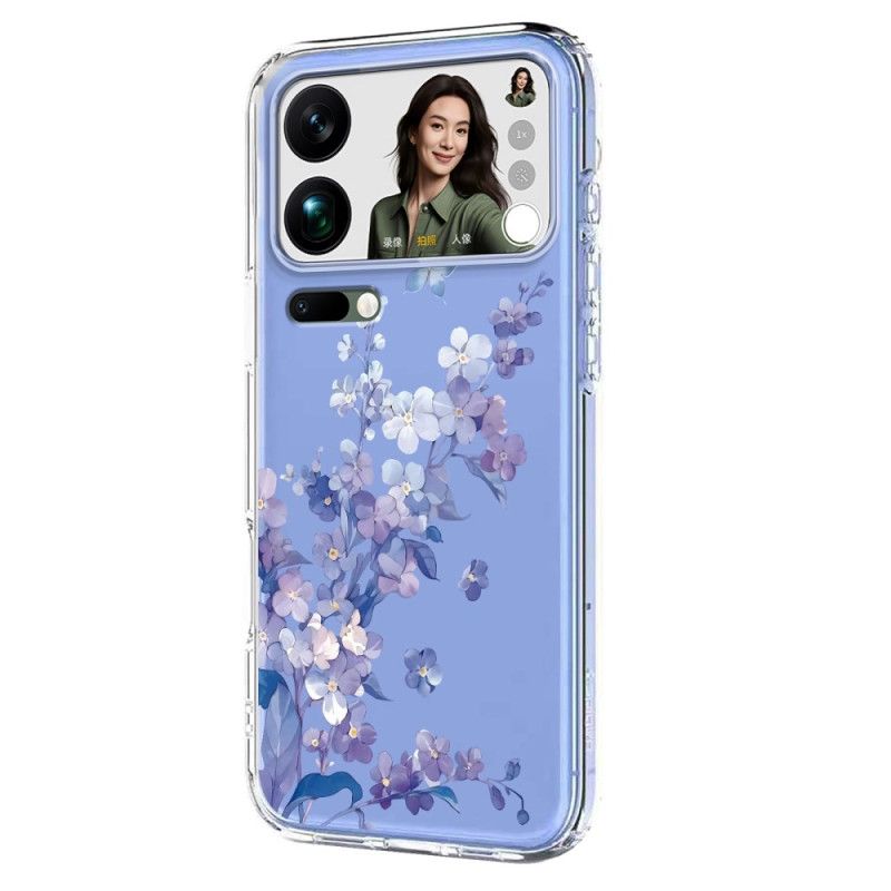 Etui Do Xiaomi 17 Pro Max Motyle I Kwiaty