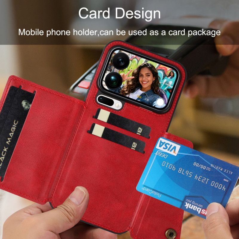 Etui Do Xiaomi 17 Pro Max Etui Na Karty Z Efektem Skóry