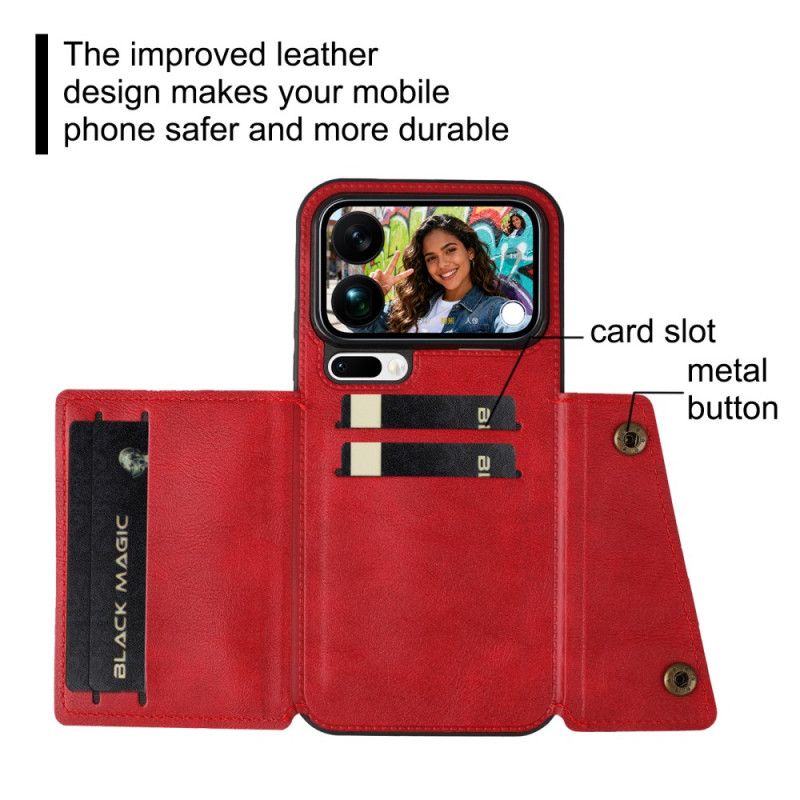 Etui Do Xiaomi 17 Pro Max Etui Na Karty Z Efektem Skóry