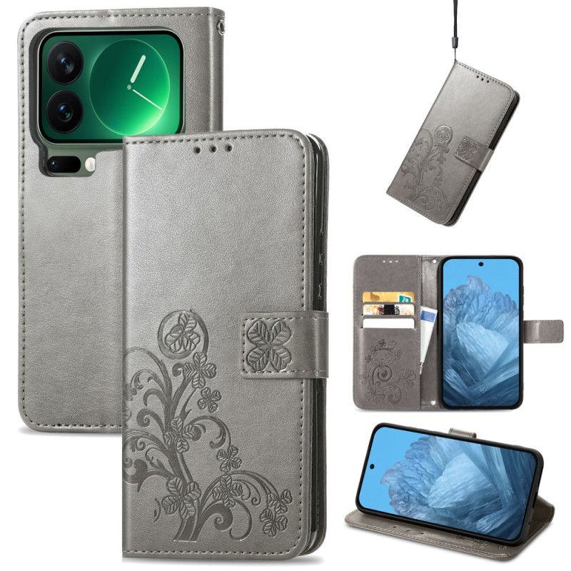 Etui Folio Do Xiaomi 17 Pro Max CZterolistne Koniczynki