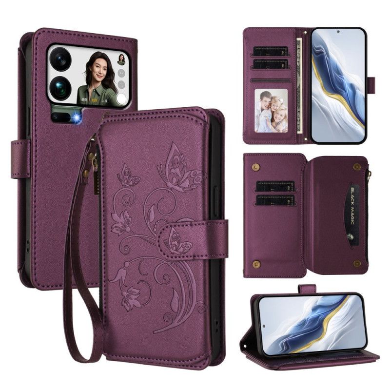 Etui Folio Do Xiaomi 17 Pro Max Portfel W Kwiaty