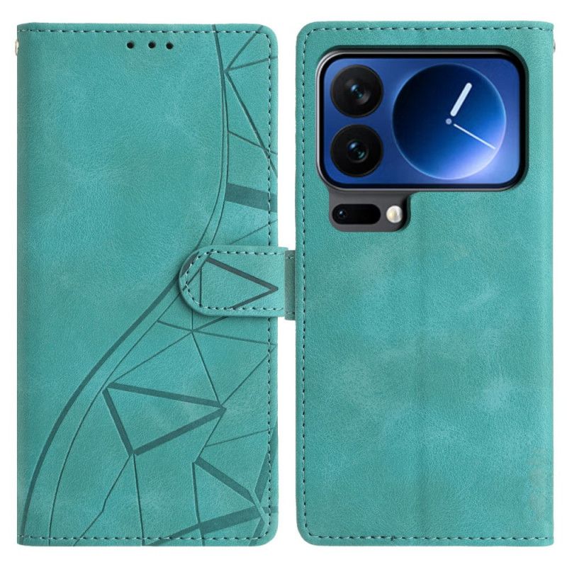 Etui Folio Do Xiaomi 17 Pro Max Wzór Trójkątów