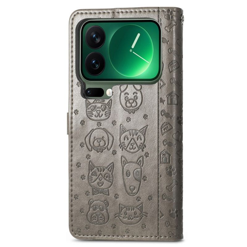 Etui Folio Xiaomi 17 Pro Max Animowane Zwierzęta