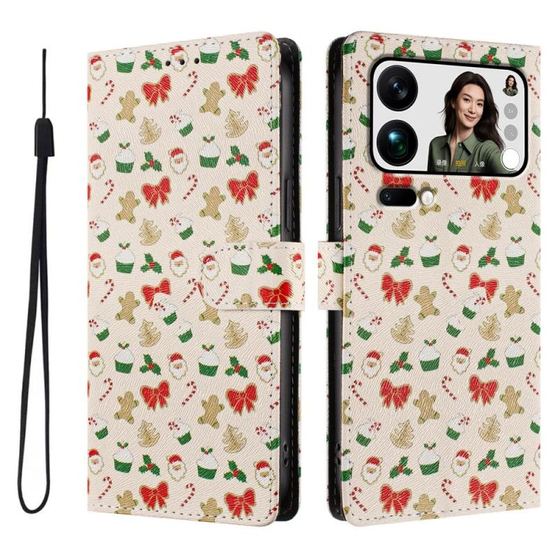 Etui Folio Xiaomi 17 Pro Max Boże Narodzenie Etui Ochronne